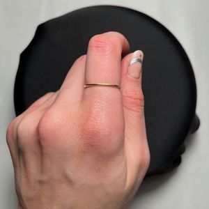 18k Recycled Polished Gold Stacker Ring